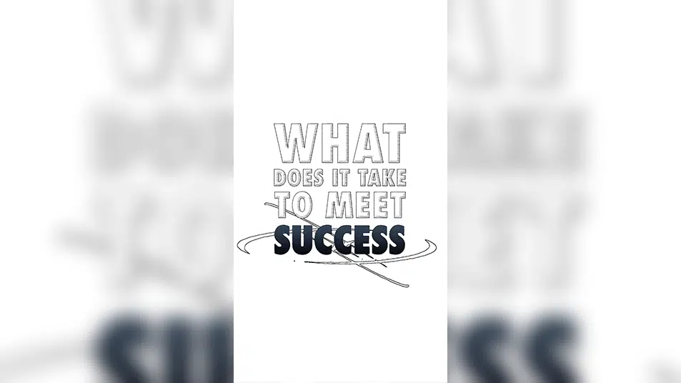 What does it take to meet success