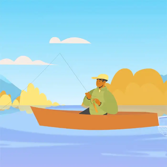 Animated Fishing Video