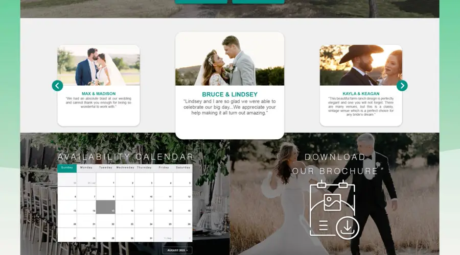Wedding Photography Website Design
