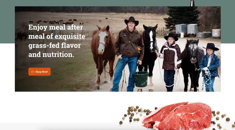 Custom Grass-fed Beef Website Design